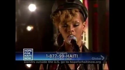 Jay - Z, Rihanna, The Edge & Bono - Stranded ( Живо изпълнение на концерта Надежда За Хаити ) 