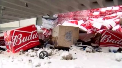 Верижна катастрофа с 60 коли и камиони в Пенсилвания