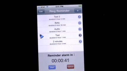 Ring Reminder - Приложение за iphone 