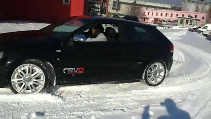Audi S3 in snow