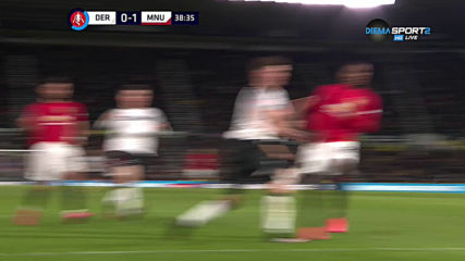Дарби Каунти - Манчестър Юнайтед 0:2 /първо полувреме/
