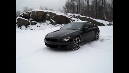 Bmw M6 Drifting In Snow