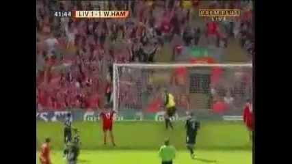 Agger first goal vs West Ham