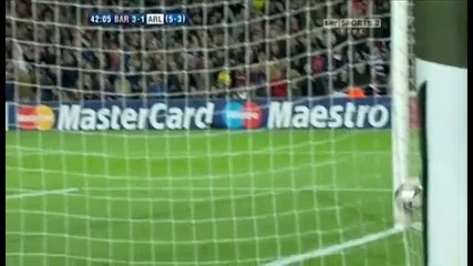 Barcelona 3 - 1 Arsenal (goal Messi) 
