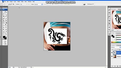 Как да си сложим татос с - Photoshop cs3