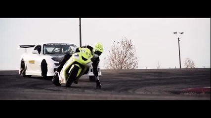 Motorcycle vs. Car - Drift Battle