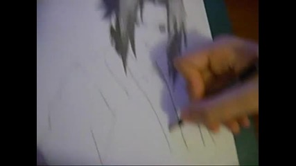 Как да нарисуваме Sasuke Shippuuden 