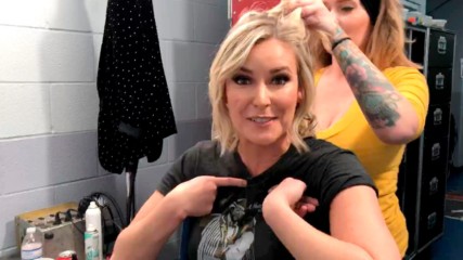 See how Renee Young and Beth Phoenix prepare for tonight's WWE Mixed Match Challenge