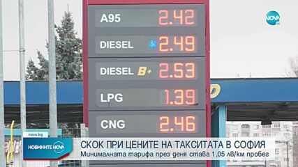 Над 30% скок в цените на такситата в София
