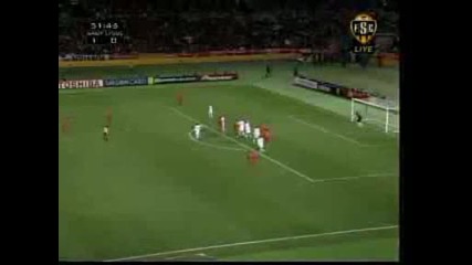 Perfect kick,  perfect keep.