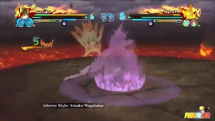 Naruto Shippuden Ultimate Ninja Storm Revolution Demo Sasuke vs Bijuu Naruto
