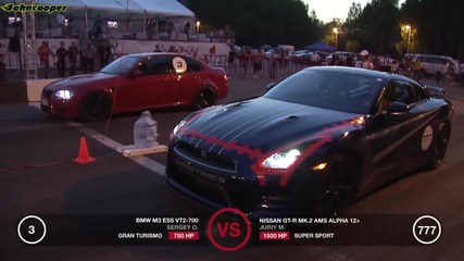 Bmw M3 Ess Vt2 vs Nissan Gtr Ams Alpha 12+