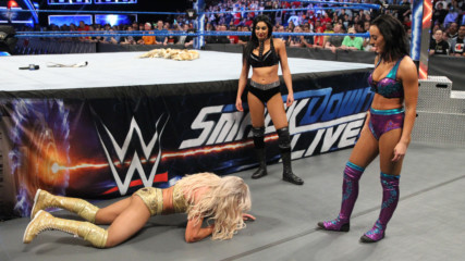 Billie Kay and Peyton Royce attack Charlotte Flair: SmackDown LIVE, April 10, 2018