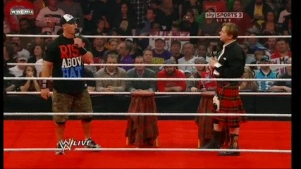 John Cena and Roddy Piper Segment Raw 28.11.2011