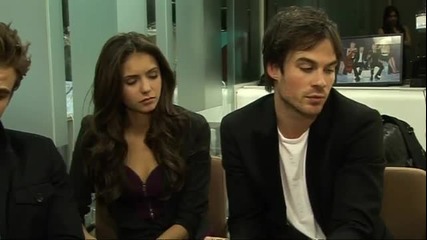 Tthe Vampire Diaries Видео интервю на главното трио 2 