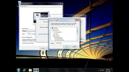 Use pictures as a screen saver (windows 7)