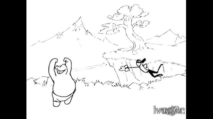 Кунг - фу панда и У - лю - лю Кенг - Битка - Руска Анимация 