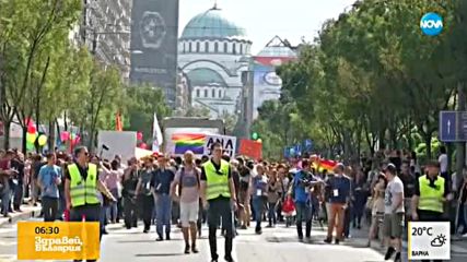 Премиерът Ана Бърнабич участва в гей парад в Белград