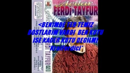 Ferdi Tayfur Kader Kotu Degilmi - Youtube