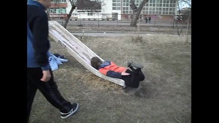 Dummer than dog:the Great Mitko!!! Moon Walk