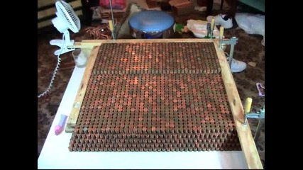 Guinness World Record Penny Pyramid - 300 hours in under 3min [www.keepvid.com]