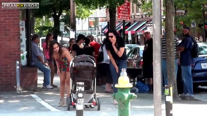 Abandoned zombie baby prank