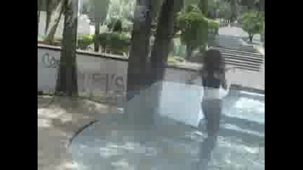 Girl Doing Parkour