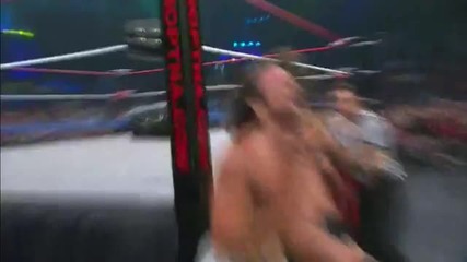 Russian Leg Sweep to the turnbuckle post - Austin Aries