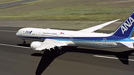 Пътническия Боинг 787 - 9 излита вертикално .