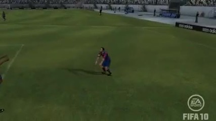 Fifa 10 - Iniesta се размазва (смях)