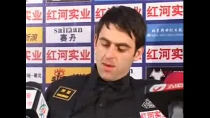 Ronnie Osullivan At The Press Conference China Open 2008