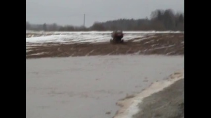 Passat 4x4 off - road in water 