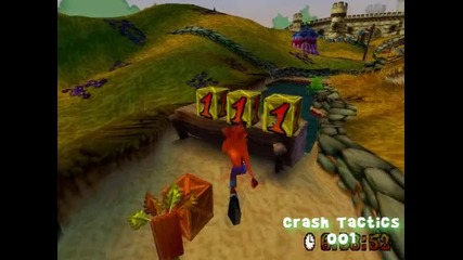 Crash Bandicoot 3:warped - Level 1 Toad Village (crystal ; Gem) + Time Trial