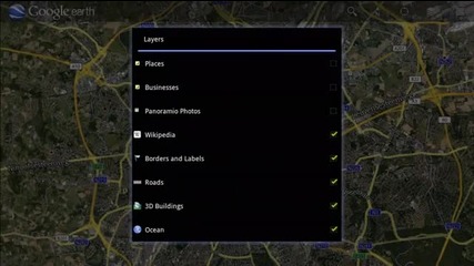 Google Earth for Android Tablet