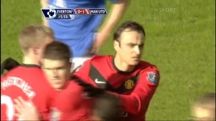 21.02.2010 Евертън 3 - 1 Манчестър Юнайтед гол на Димитър Бербатов 