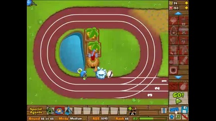 Bloons Tower Defense 5 - Track 4 - Sprint track (medium mode)