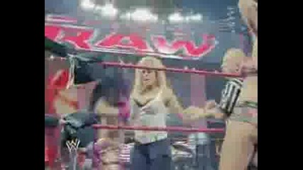 Wwe Draft Raw (23.06.08) Divas Tag Team Match Melina & Mickie Vs. Natalya & Victoria