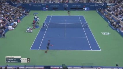 Roger Federer vs Juan Martin Del Potro Us Open 2017 Qf Highlights