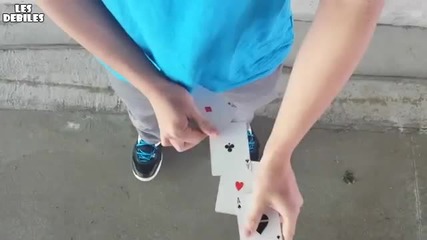 Невероятни трикове с карти ..