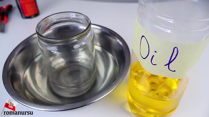 Как да разрежете стъкло с помощта на масло!