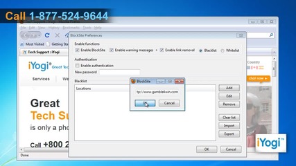 How to block websites in Mozilla® Firefox 3.5 in Windows® 7
