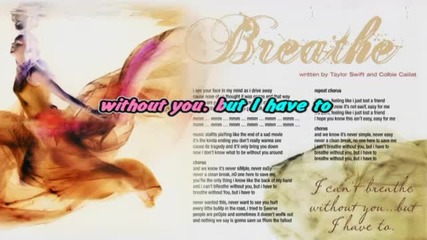 Breathe [karaoke Instrumental] Taylor Swift [високо Качество]