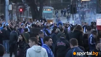 Battle scene before Levski Sofia - Cska