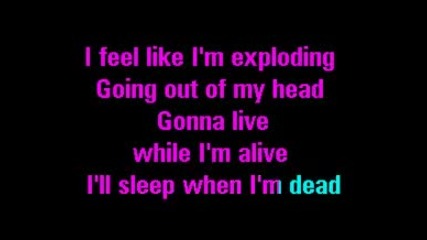Bon Jovi - Sleep When Im Dead - karaoke 