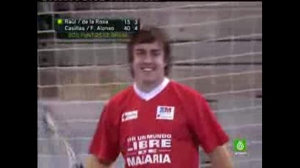 Тенис:Fernando Alonso / Casillas -Raul / de La Rosa