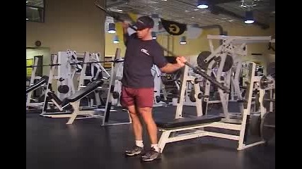 Bar bell side bend