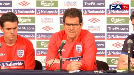 Интервю със Стивън Джерард , Джо Кол и Рио Фърдинанд преди мача England v Usa (1 - 1)