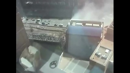 11 септември заснет от прозореца на съседна сграда