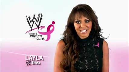 Make Mom Proud: Layla shows her support for Susan G. Komen for the Cure