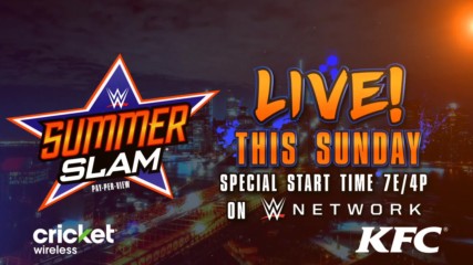 Don't miss SummerSlam this Sunday at 7 ET/4 PT